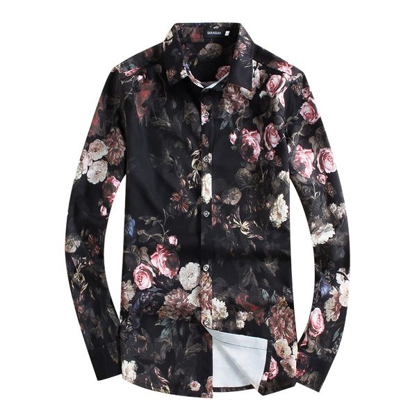 men's casual shirts legible 2021 male shirt floral printing long sleeve men clothes flowers printed holiday 4xl 5xl, White;black
men's casual shirts legible 2021 male shirt floral printing long sleeve men clothes flowers printed holiday 4xl 5xl, White;black