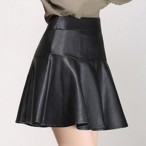fashion black pu leather skirt women vintage high waist pleated skirt female faux leather zipper short skirts
fashion black pu leather skirt women vintage high waist pleated skirt female faux leather zipper short skirts