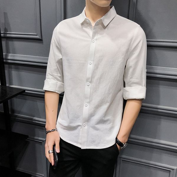 100% cotton shirt men fashion 2020 spring new long sleeve mens casual shirts solid all match comfortable slim fit blouse homme, White;black
100% cotton shirt men fashion 2020 spring new long sleeve mens casual shirts solid all match comfortable slim fit blouse homme, White;black