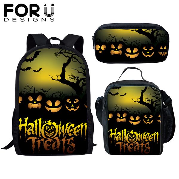 forudesigns 3pcs/set school backpack bags kids cartoon halloween jack-o'-lantern printing schoolbag bookbag gift 2019
forudesigns 3pcs/set school backpack bags kids cartoon halloween jack-o'-lantern printing schoolbag bookbag gift 2019