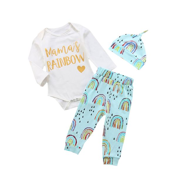 3pcs newborn baby girl boy clothes autumn winter long sleeves romper + pants + hat outfits infant baby girls boy clothing, White
3pcs newborn baby girl boy clothes autumn winter long sleeves romper + pants + hat outfits infant baby girls boy clothing, White