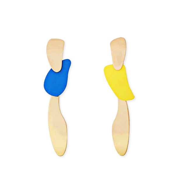 alloy asymmetric paint long earrings creative fashion simple earrings, Silver
alloy asymmetric paint long earrings creative fashion simple earrings, Silver