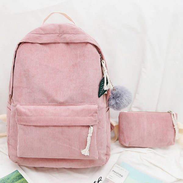 soft corduroy schoolbag backpack durable girls backpack fashion striped fabric school for teenagers
soft corduroy schoolbag backpack durable girls backpack fashion striped fabric school for teenagers