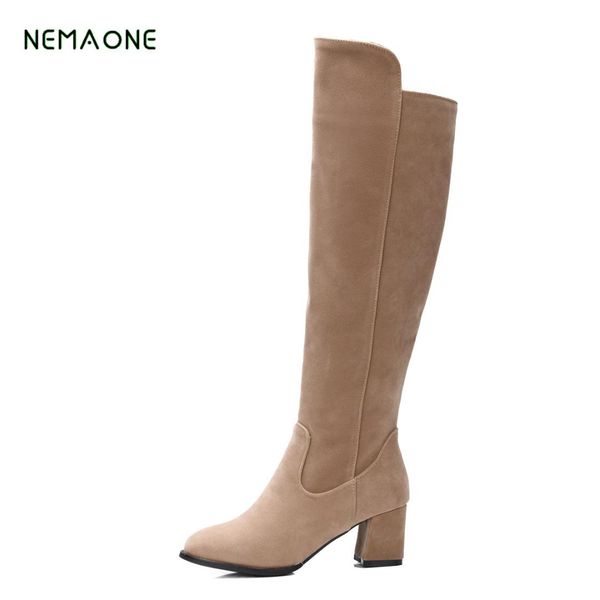nemaone women boots faux suede thigh high boots women over the knee ladies autumn spring high heels, Black
nemaone women boots faux suede thigh high boots women over the knee ladies autumn spring high heels, Black