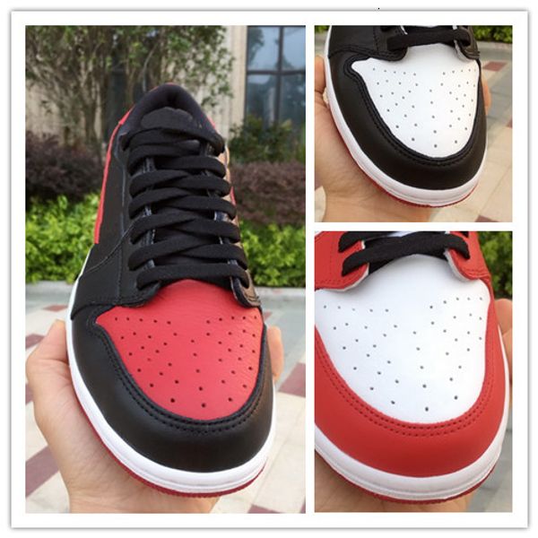 new 1 og low bred black red toe men basketball shoes white sports outdoor fashion trainers sneakers black size 8-10
new 1 og low bred black red toe men basketball shoes white sports outdoor fashion trainers sneakers black size 8-10
