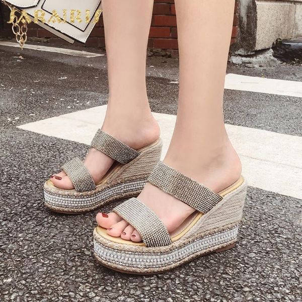 sarairis new arrivals platform crystal summer pumps mules woman shoes wedge high heels slip on shoes women pumps mules, Black
sarairis new arrivals platform crystal summer pumps mules woman shoes wedge high heels slip on shoes women pumps mules, Black