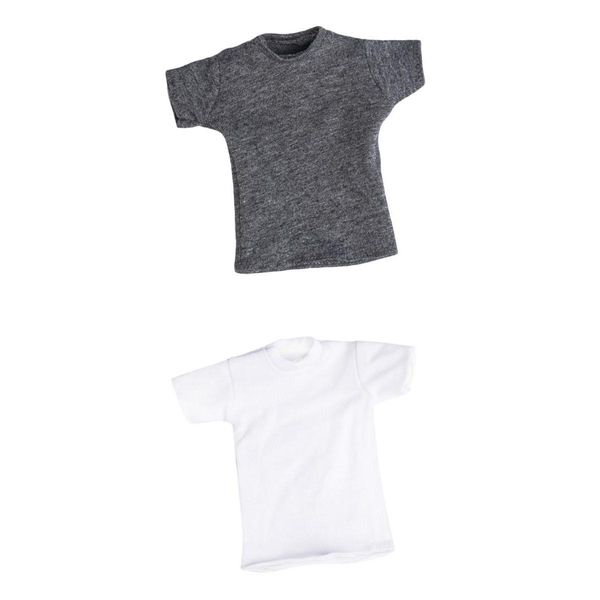 grey white 1/6 scale figure accessory casual short sleeve t-shirt t shirt model for 12 inches male female body 2pcs/set
grey white 1/6 scale figure accessory casual short sleeve t-shirt t shirt model for 12 inches male female body 2pcs/set