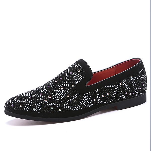 men shoes rhinestone men shoes loafers slip-ons casual homme mocassin light weight soft leather, Black
men shoes rhinestone men shoes loafers slip-ons casual homme mocassin light weight soft leather, Black