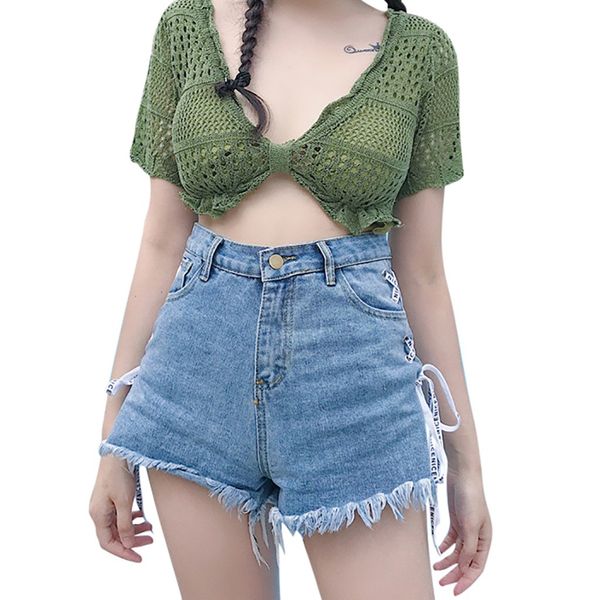 chamsgend shorts women high waist denim shorts jeans tassel summer lady mini skinny fit pantalones cortos mujer short l0514, White;black
chamsgend shorts women high waist denim shorts jeans tassel summer lady mini skinny fit pantalones cortos mujer short l0514, White;black