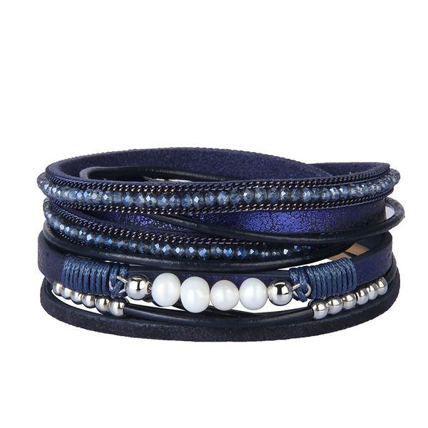 multilayer wrap bracelet leather cuff bracelet bohemian jewelry gifts for women girl handmade crystal wrap bangle magnetic clasp, Golden;silver
multilayer wrap bracelet leather cuff bracelet bohemian jewelry gifts for women girl handmade crystal wrap bangle magnetic clasp, Golden;silver