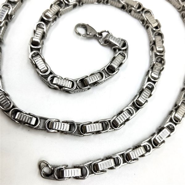 usenset 6 mm silver black tone stainless steel necklace byzantine box mens boys chain necklace wholesale jewelry
usenset 6 mm silver black tone stainless steel necklace byzantine box mens boys chain necklace wholesale jewelry