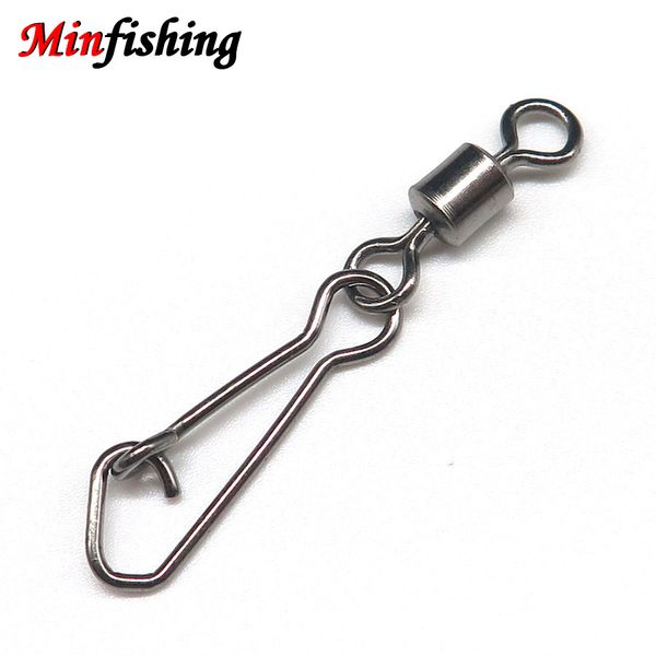 minfishing 50 pcs/lot stainless steel swivel fishing hook connector rolling swivel rive fishing accessories
minfishing 50 pcs/lot stainless steel swivel fishing hook connector rolling swivel rive fishing accessories