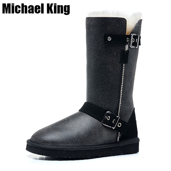 genuine sheepskin leather woman snow boots fashion waterproof winter boots 100% natural fur warm wool women, Black
genuine sheepskin leather woman snow boots fashion waterproof winter boots 100% natural fur warm wool women, Black