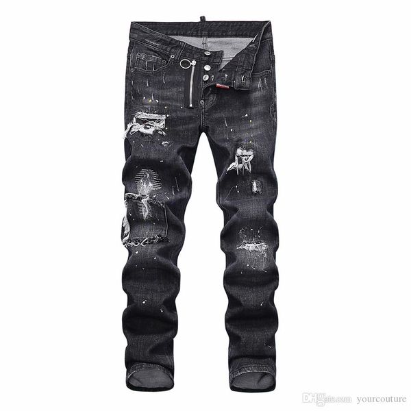 2020 мужчины джинсы мода straight повседневные брюки mens черные жан stretch stage стиль ночной клуб брюки хип-хоп мужские рваные джинсы, Blue
2020 мужчины джинсы мода straight повседневные брюки mens черные жан stretch stage стиль ночной клуб брюки хип-хоп мужские рваные джинсы, Blue