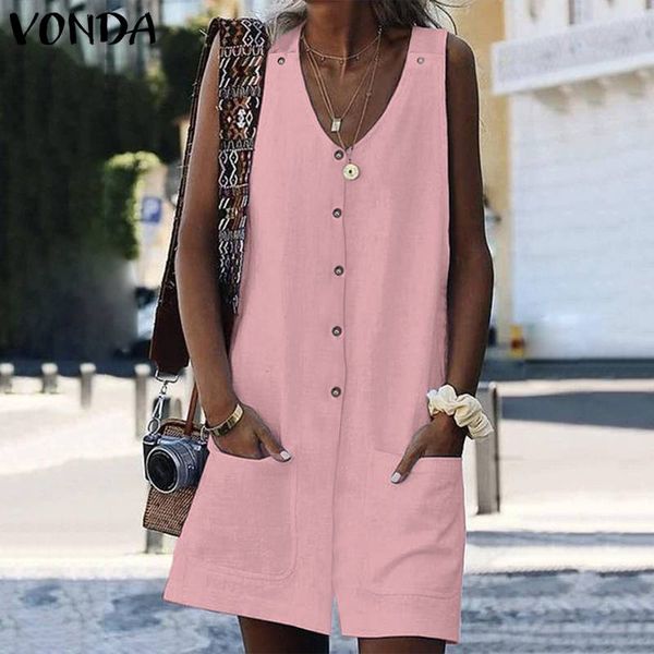 vonda rompers womens jumpsuits 2019 summer female pants sleeveless v neck casual loose solid trousers plus size overalls, Black;white
vonda rompers womens jumpsuits 2019 summer female pants sleeveless v neck casual loose solid trousers plus size overalls, Black;white