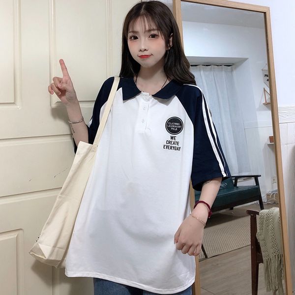 female short-sleeved shirt large size women's shirt 2020 new summer fashion cotton clothes top, White
female short-sleeved shirt large size women's shirt 2020 new summer fashion cotton clothes top, White