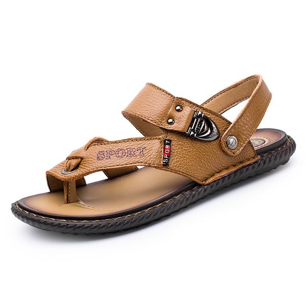 vesonal 2019 summer new genuine leather comfortable shoes men sandals for male casual vintage classic beach sandalias sandal, Black
vesonal 2019 summer new genuine leather comfortable shoes men sandals for male casual vintage classic beach sandalias sandal, Black