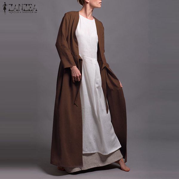 zanzea women long shirt ladies blouse 2019 autumn winter side pockets long cardigans cotton solid open front vintage tunic, White
zanzea women long shirt ladies blouse 2019 autumn winter side pockets long cardigans cotton solid open front vintage tunic, White