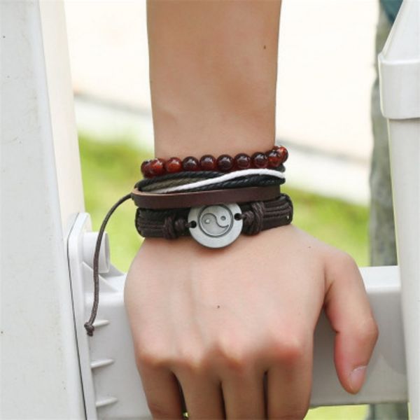 bracelet men 3pcs/set yin yang braided leather bracelets tai chi red glass beads bangles punk jewelry for men gift kpop, Golden;silver
bracelet men 3pcs/set yin yang braided leather bracelets tai chi red glass beads bangles punk jewelry for men gift kpop, Golden;silver