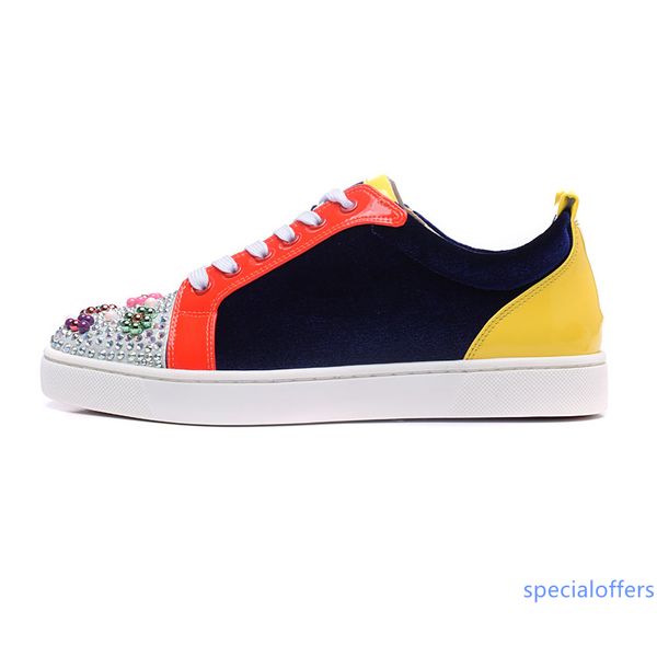 high-end custom designer shoes rivets casual shoes trend front design red bottom men and women sneakers flat spiked shoes, Black
high-end custom designer shoes rivets casual shoes trend front design red bottom men and women sneakers flat spiked shoes, Black