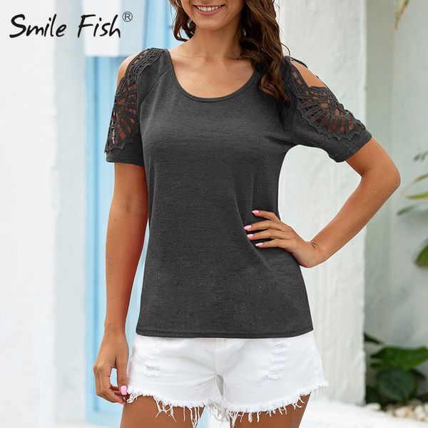 cold shoulder отдыха футболки lace лоскутная женщины с коротким рукавом футболки solid plus размер xxl 2020 summer crochet blusas m0754, White
cold shoulder отдыха футболки lace лоскутная женщины с коротким рукавом футболки solid plus размер xxl 2020 summer crochet blusas m0754, White