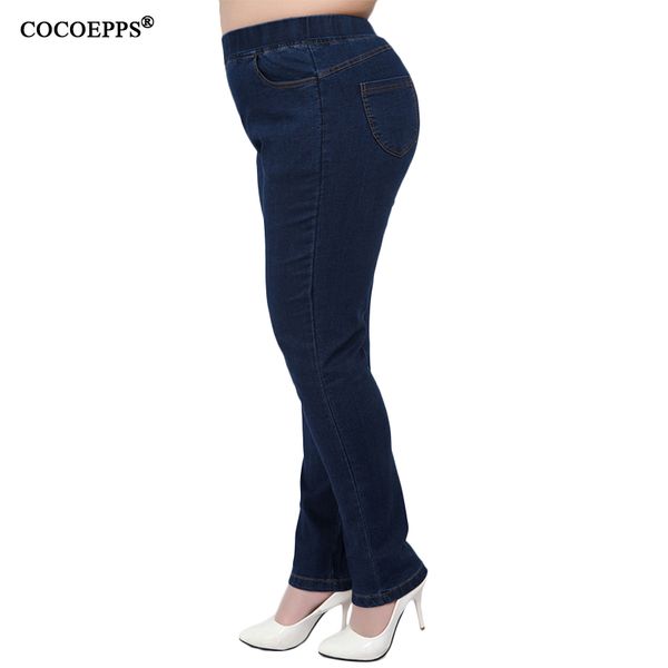 2019 high waist elastic band jeans for women large size winter trousers female skinny demin feminino casual classic trousers 9xl, Blue
2019 high waist elastic band jeans for women large size winter trousers female skinny demin feminino casual classic trousers 9xl, Blue