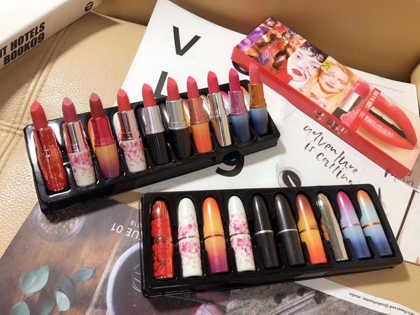 10pcs/set cosmetics combination limit makeup matte lipstick set lipgloss rouge a levre make up lipsticks 10 colors dhl +gift
10pcs/set cosmetics combination limit makeup matte lipstick set lipgloss rouge a levre make up lipsticks 10 colors dhl +gift