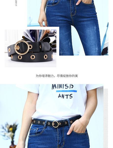 korean version of the new lady's belt pu need not punch elegant women's round buckle belt manufacturer custom, Black;brown
korean version of the new lady's belt pu need not punch elegant women's round buckle belt manufacturer custom, Black;brown