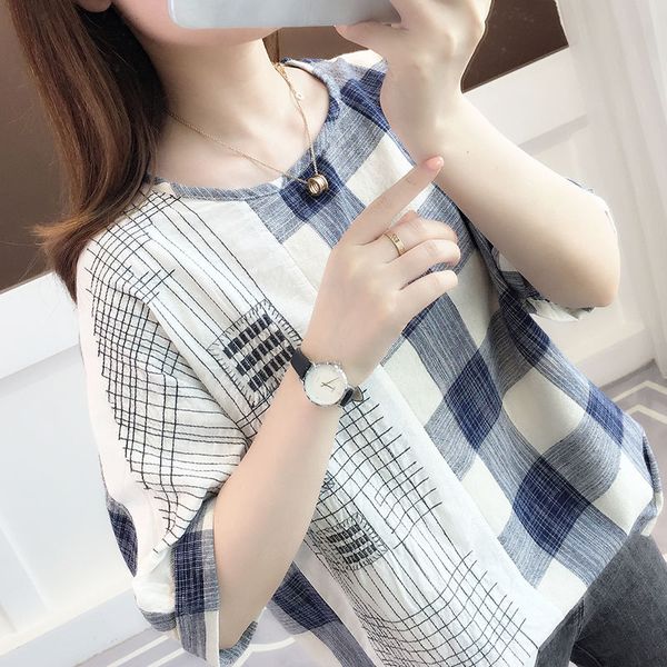 shirts women 2020 ladies casual 100% cotton plaid shirt blouse loose plus size women clothing short sleeve summer white
shirts women 2020 ladies casual 100% cotton plaid shirt blouse loose plus size women clothing short sleeve summer white