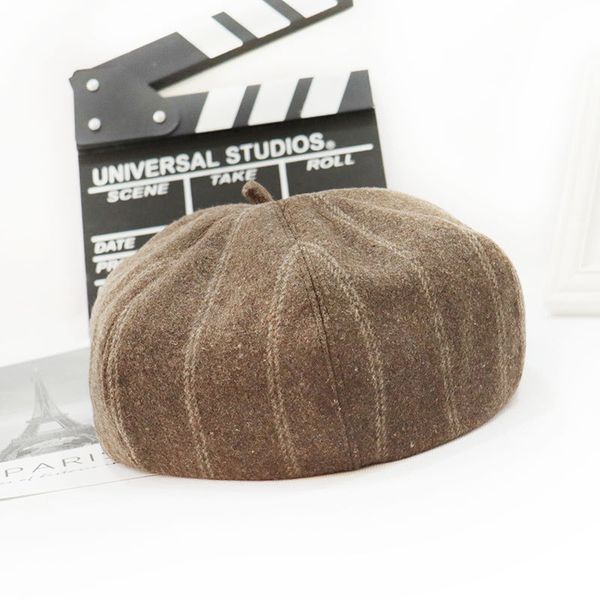women wool knit beret striped winter warm berets female british style female tocas painter octagonal hat fashion, Blue;gray
women wool knit beret striped winter warm berets female british style female tocas painter octagonal hat fashion, Blue;gray