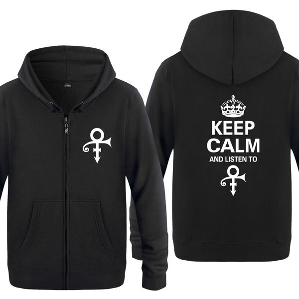 keep calm and listen to prince - funk soul hoodies men 2018 men's fleece zipper cardigans hooded sweatshirts, Black
keep calm and listen to prince - funk soul hoodies men 2018 men's fleece zipper cardigans hooded sweatshirts, Black