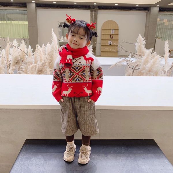 winter new arrival christmas new year party cotton all-match sweater with scarf for fashion cute sweet baby girls and boys, Blue
winter new arrival christmas new year party cotton all-match sweater with scarf for fashion cute sweet baby girls and boys, Blue