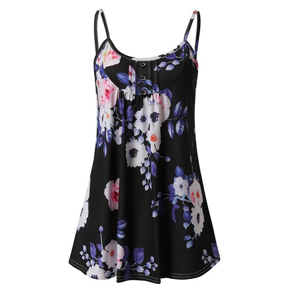 floral printed tank women sleeveless vest summer casual sling vest blouse tank ladies strap camis clothes @yl, White
floral printed tank women sleeveless vest summer casual sling vest blouse tank ladies strap camis clothes @yl, White