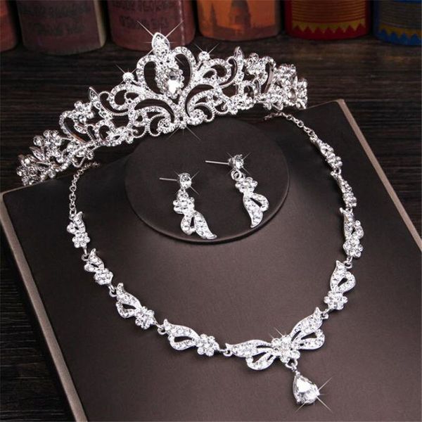 luxury crystal rhinestone crown necklace earring jewelry sets fashion bridal tiara necklaces earrings sets for women, Slivery;golden
luxury crystal rhinestone crown necklace earring jewelry sets fashion bridal tiara necklaces earrings sets for women, Slivery;golden