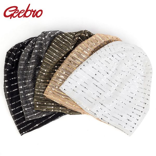 geebro fashion women's slouchy spring winter metallic sequin skullies beanies girls ladies elegant female caps hats dq914
geebro fashion women's slouchy spring winter metallic sequin skullies beanies girls ladies elegant female caps hats dq914