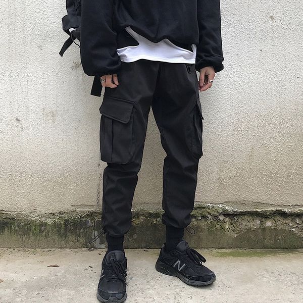2019 men's loose cotton casual pants loose pocket decoration trousers active elastic hip hop style joggers sweatpants s-2xl, Black
2019 men's loose cotton casual pants loose pocket decoration trousers active elastic hip hop style joggers sweatpants s-2xl, Black