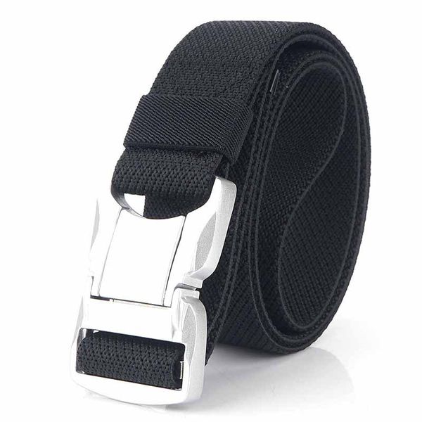 elastic men belt silver aluminum alloy pluggable buckle casual male jeans belt stretch comfortable tactical belts strap, Black;brown
elastic men belt silver aluminum alloy pluggable buckle casual male jeans belt stretch comfortable tactical belts strap, Black;brown
