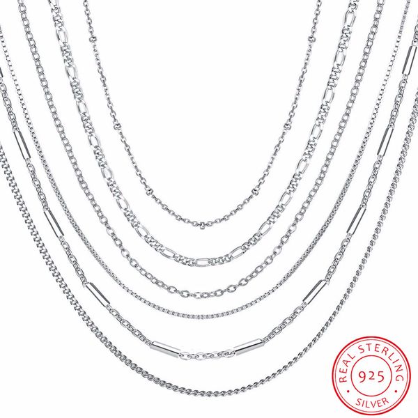real pure 925 sterling silver chain necklace for women female girls 16 18 20 inch snake rope link chain jewelry wholesale gift
real pure 925 sterling silver chain necklace for women female girls 16 18 20 inch snake rope link chain jewelry wholesale gift