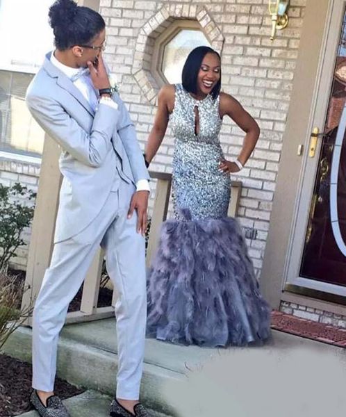 2020 silver sparkly prom dresses african dubai arabic sequined formal evening occasion mermaid party gown plus size, Black
2020 silver sparkly prom dresses african dubai arabic sequined formal evening occasion mermaid party gown plus size, Black