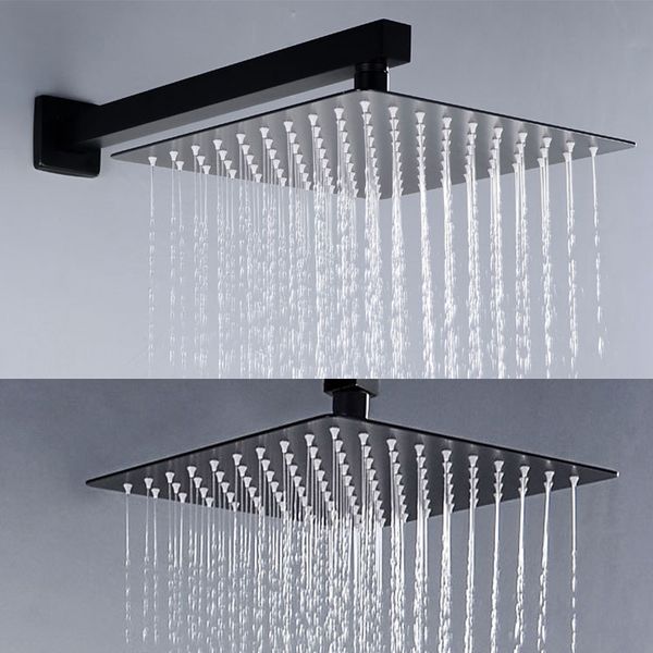 2mm thickness 200 250 300mm rainfall shower head matt black finished square rain bathroom stainless steel showerhead
2mm thickness 200 250 300mm rainfall shower head matt black finished square rain bathroom stainless steel showerhead