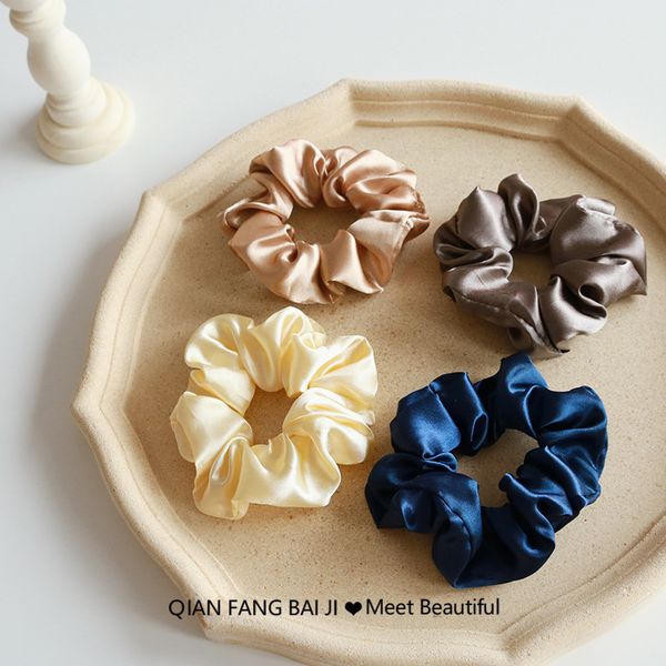 r-shining korea mercerized satin circle woman girl elastic hair bands solid color headwear holder hair accessories, Golden;white
r-shining korea mercerized satin circle woman girl elastic hair bands solid color headwear holder hair accessories, Golden;white