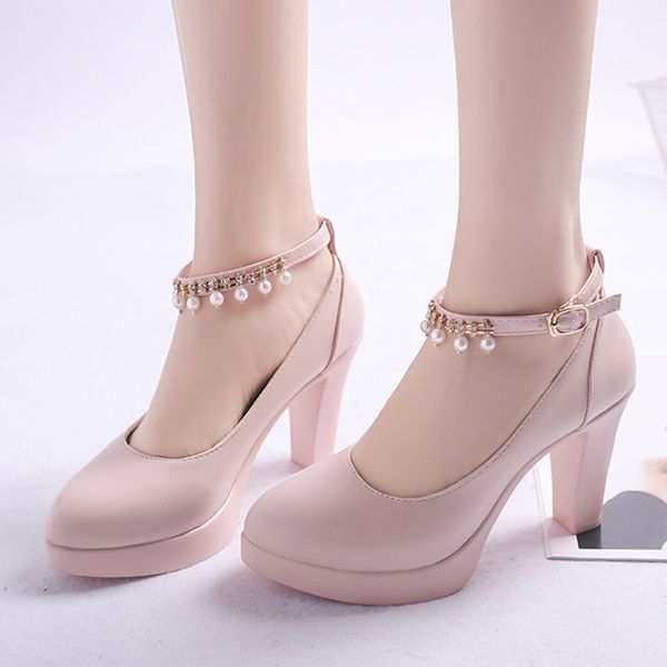 women wedding shoes string bead ankle strap high heels dress shoes platform heels bridal shoes pearl pumps, Black
women wedding shoes string bead ankle strap high heels dress shoes platform heels bridal shoes pearl pumps, Black