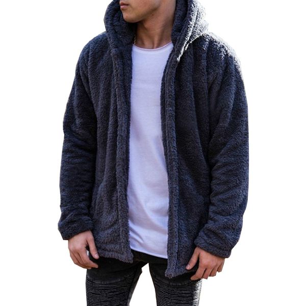solid hoodies men 2019 winter jacket fashion thick men's hooded sweatshirt male warm fur liner sportswear tracksuits mens coat, Black
solid hoodies men 2019 winter jacket fashion thick men's hooded sweatshirt male warm fur liner sportswear tracksuits mens coat, Black