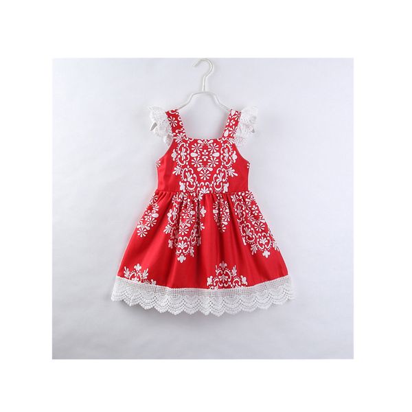 2017 fashion sweet summer baby girls square collar floral print lace a-line knee-length princess red dress outfit party 2-7y, Red;yellow
2017 fashion sweet summer baby girls square collar floral print lace a-line knee-length princess red dress outfit party 2-7y, Red;yellow