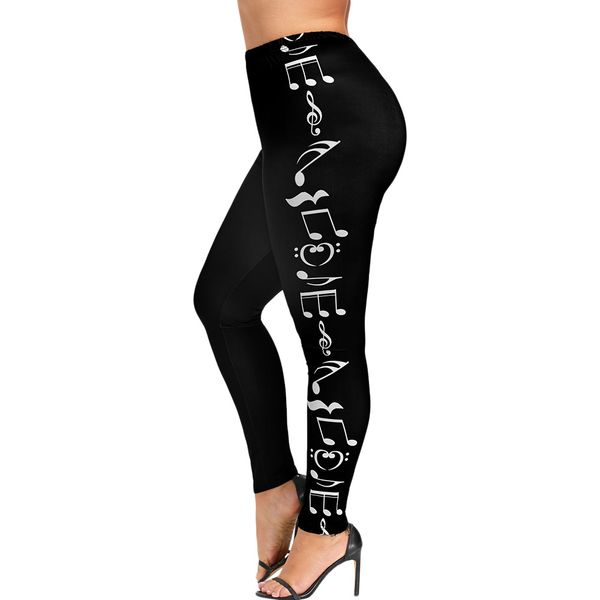 plus size high waist pencil pant monochrome music note print leggings push up women trousers skinny sports pants fitness legging, Black
plus size high waist pencil pant monochrome music note print leggings push up women trousers skinny sports pants fitness legging, Black
