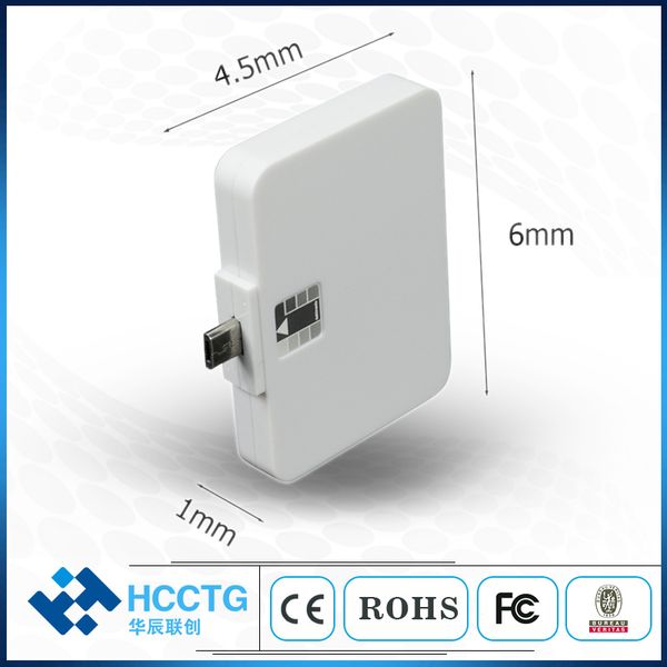 mobile micro usb ic chip mobile smart card reader for phone dcr32