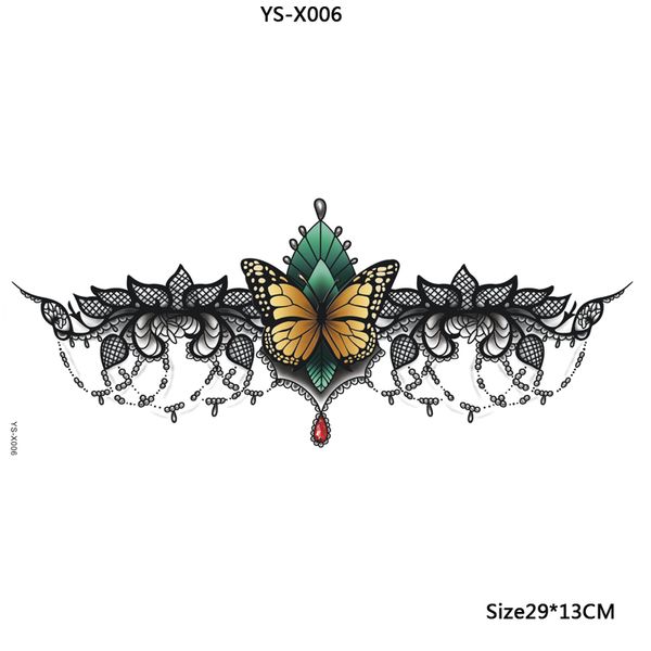 new arrival waterproof under breast tattoo, women tattoo black lace butterfly temporary tattoos body art
new arrival waterproof under breast tattoo, women tattoo black lace butterfly temporary tattoos body art