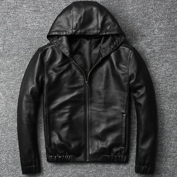 2018 mens sheepskin genuine leather jackets 3xl male black hooded leather overcoat short slim men's clothing thin coats fashion
2018 mens sheepskin genuine leather jackets 3xl male black hooded leather overcoat short slim men's clothing thin coats fashion