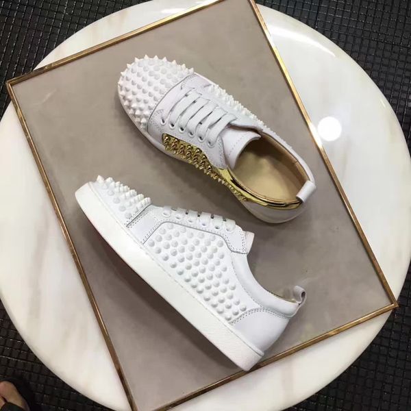 red bottom spikes sneakers flats mens casual shoes black,white women rivets skateboarding comfort party dress wholesale price
red bottom spikes sneakers flats mens casual shoes black,white women rivets skateboarding comfort party dress wholesale price