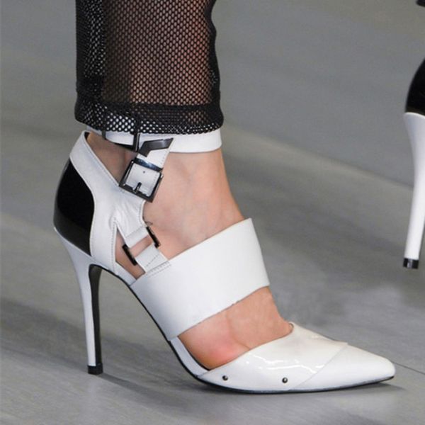 kolnoo new handmade womens customized high heel sandals patchwork leather pointed toe summer shoes fashion party wedding office shoes d021, Black
kolnoo new handmade womens customized high heel sandals patchwork leather pointed toe summer shoes fashion party wedding office shoes d021, Black
